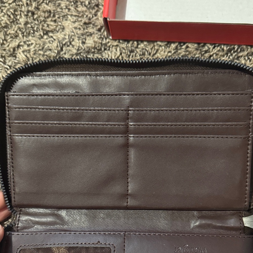 Wrangler Multicolor Patterned Wallet with Pink Trim - Picture 10 of 11